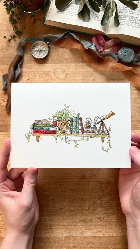 The Astronomer’s Shelf Giclée Print