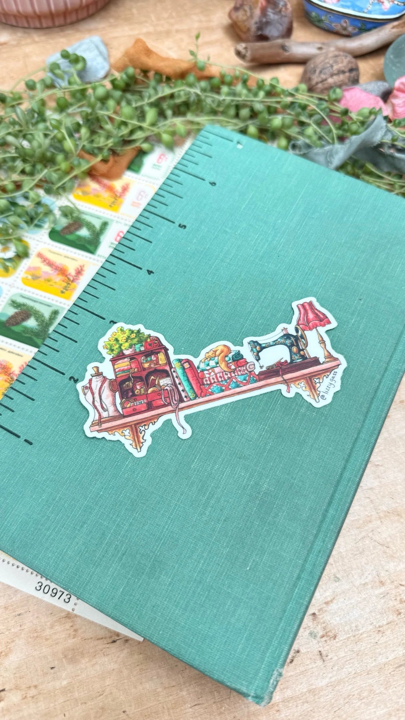 The Mini Sewist's Shelf Sticker