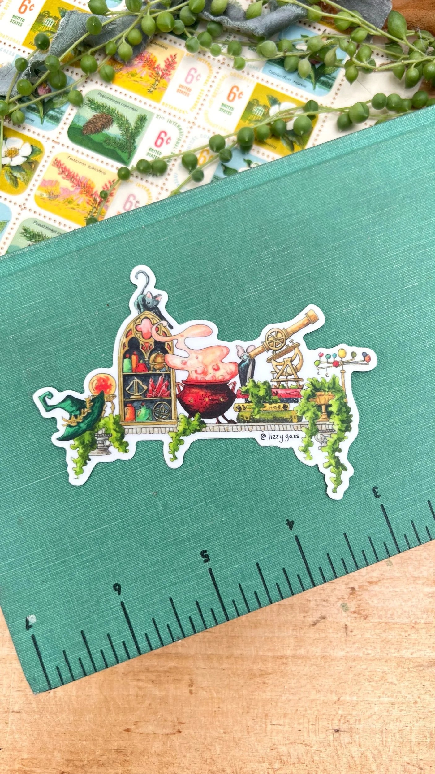 The Mini Celestial Witch's Shelf Sticker