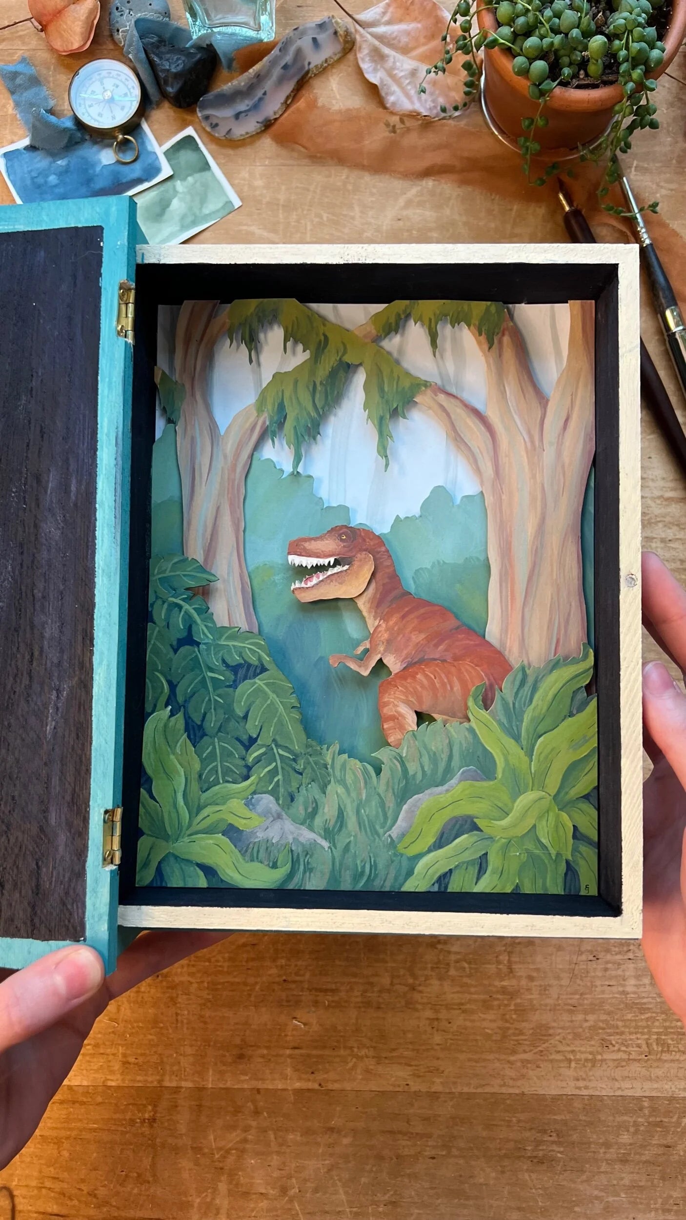Original Elementary Lessons On Dinosaurs Diorama