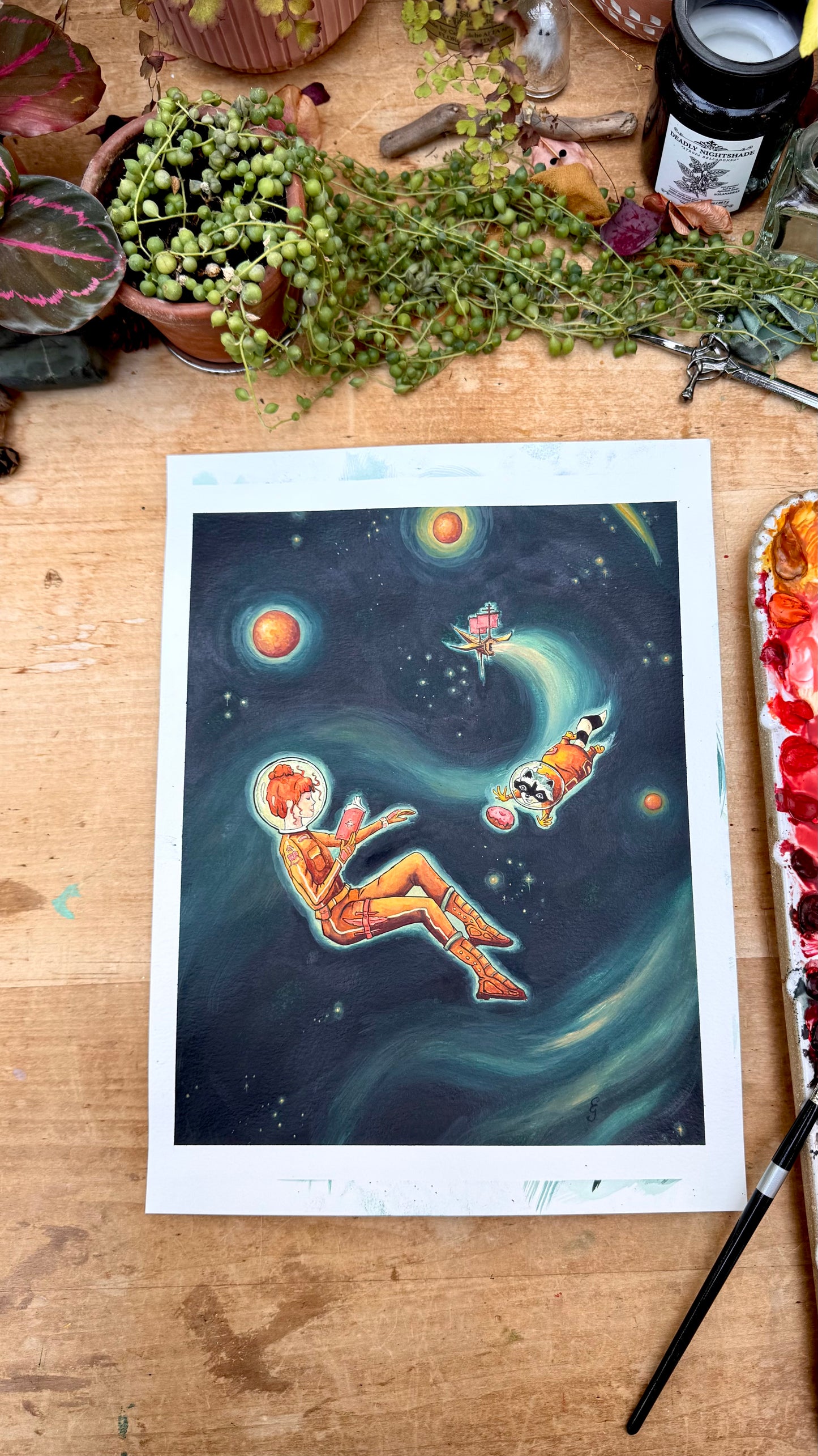 Original Reading Transports You: Sci-Fi Illustration