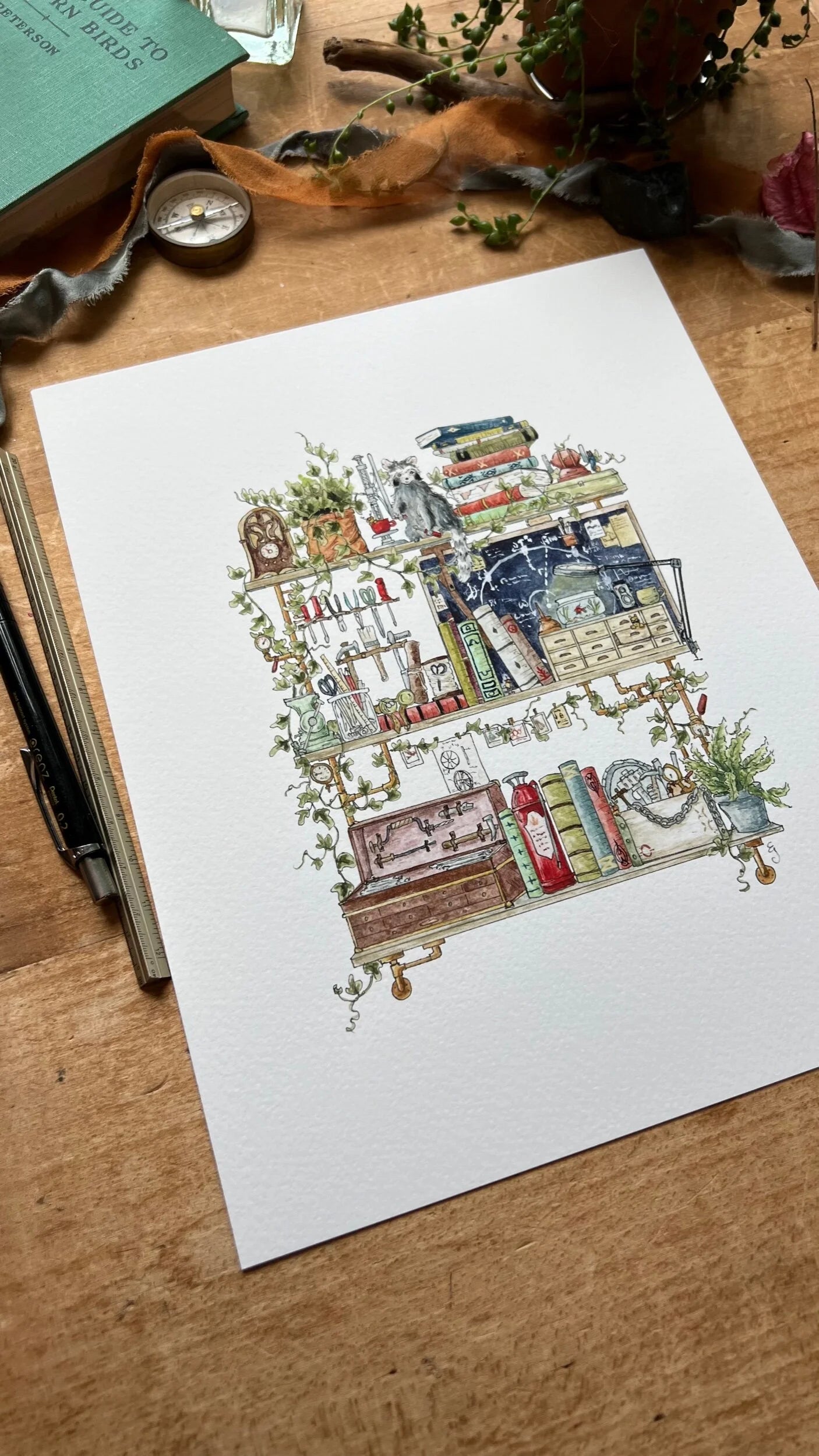 The Inventor's Shelves Giclée Print