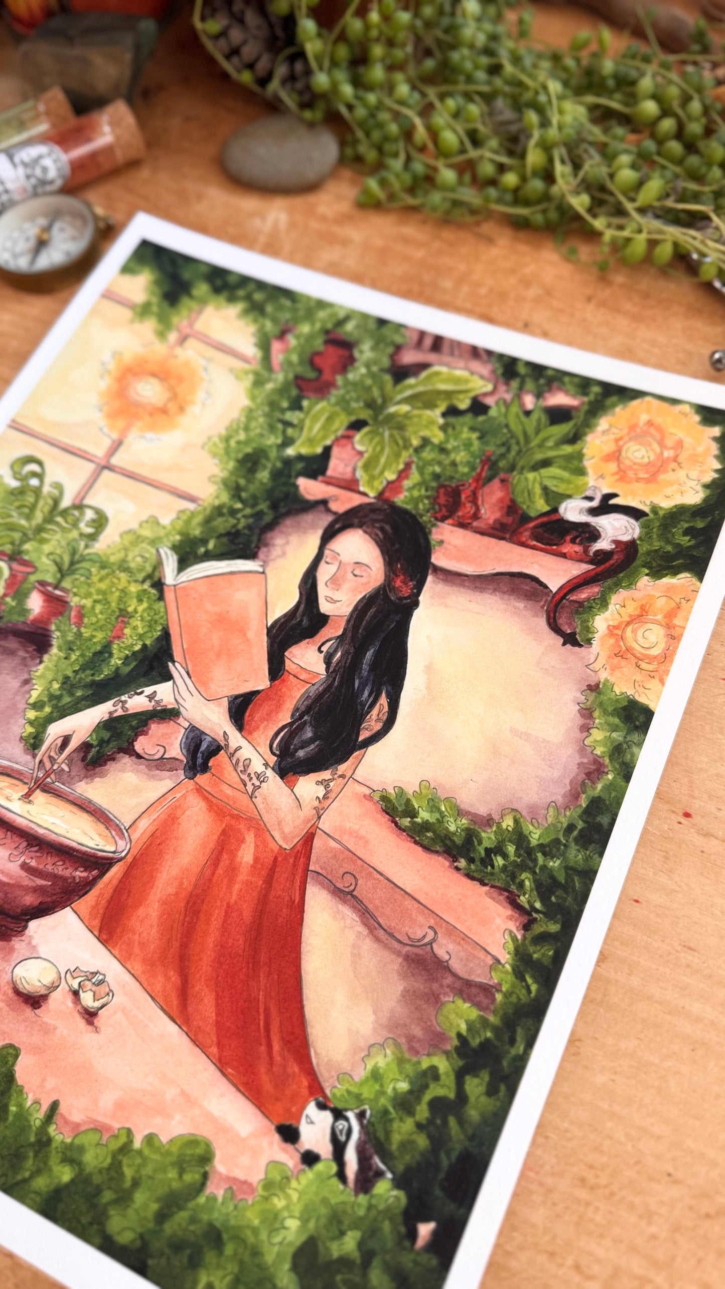 Reading Transports You: Cozy Fantasy Giclée Print