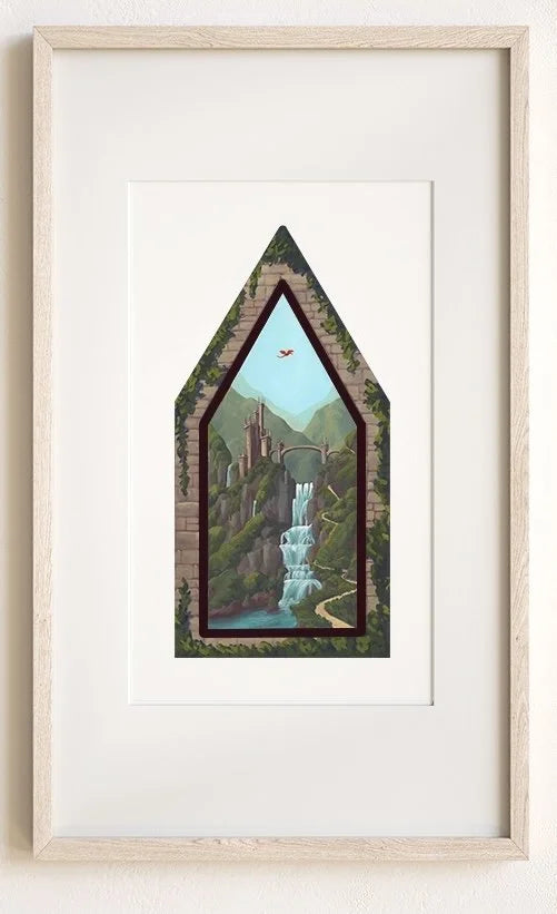 Castle Path - Enchanted Library Print