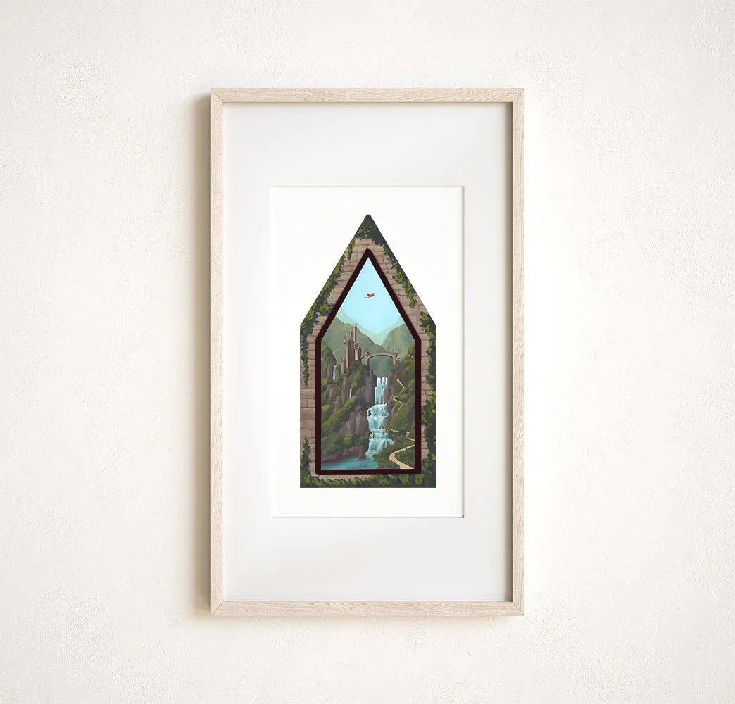 Castle Path - Enchanted Library Print