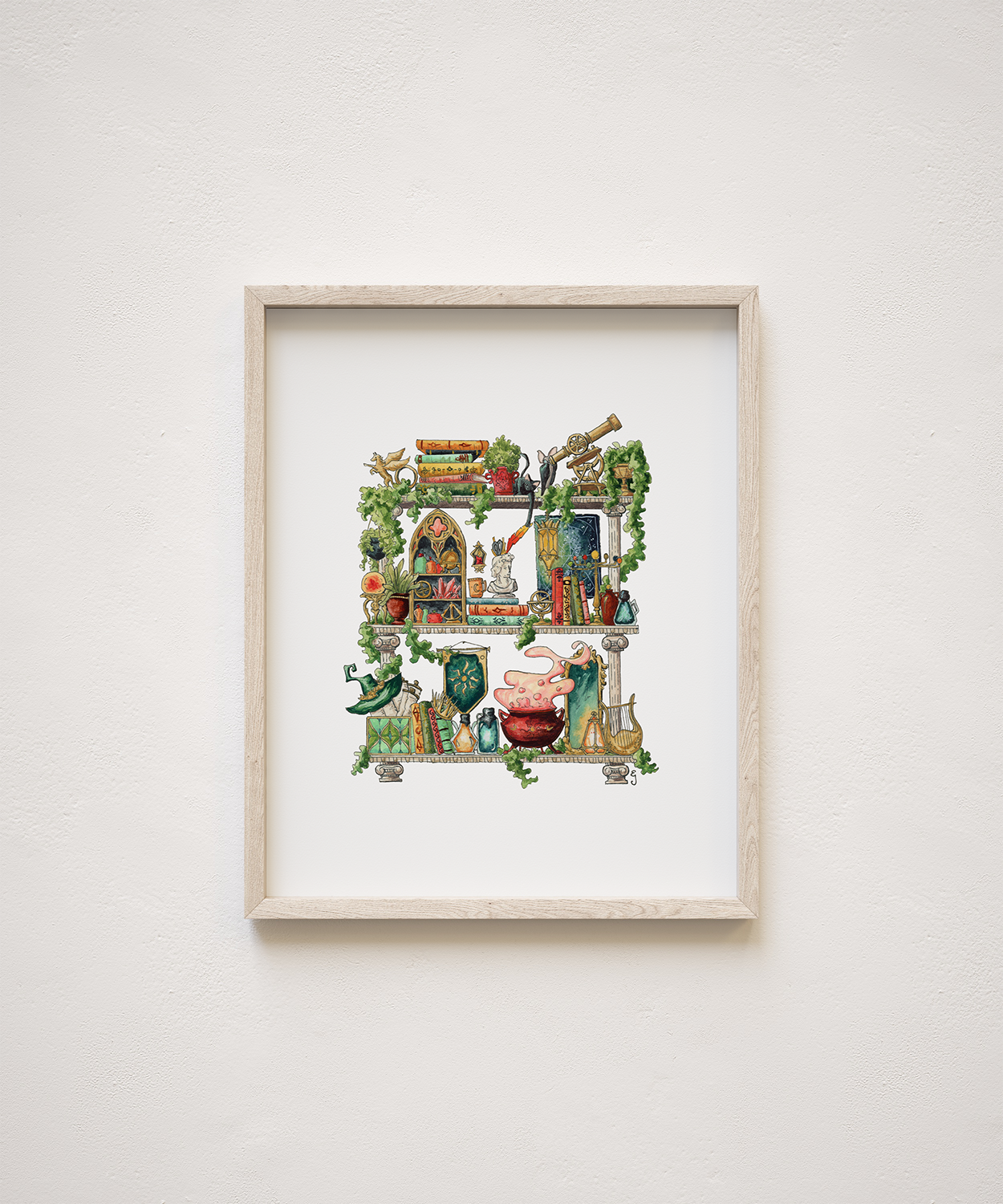 The Celestial Witch's Shelves Giclée Print