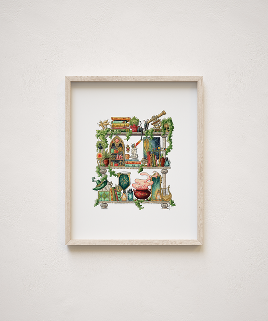 The Celestial Witch's Shelves Giclée Print