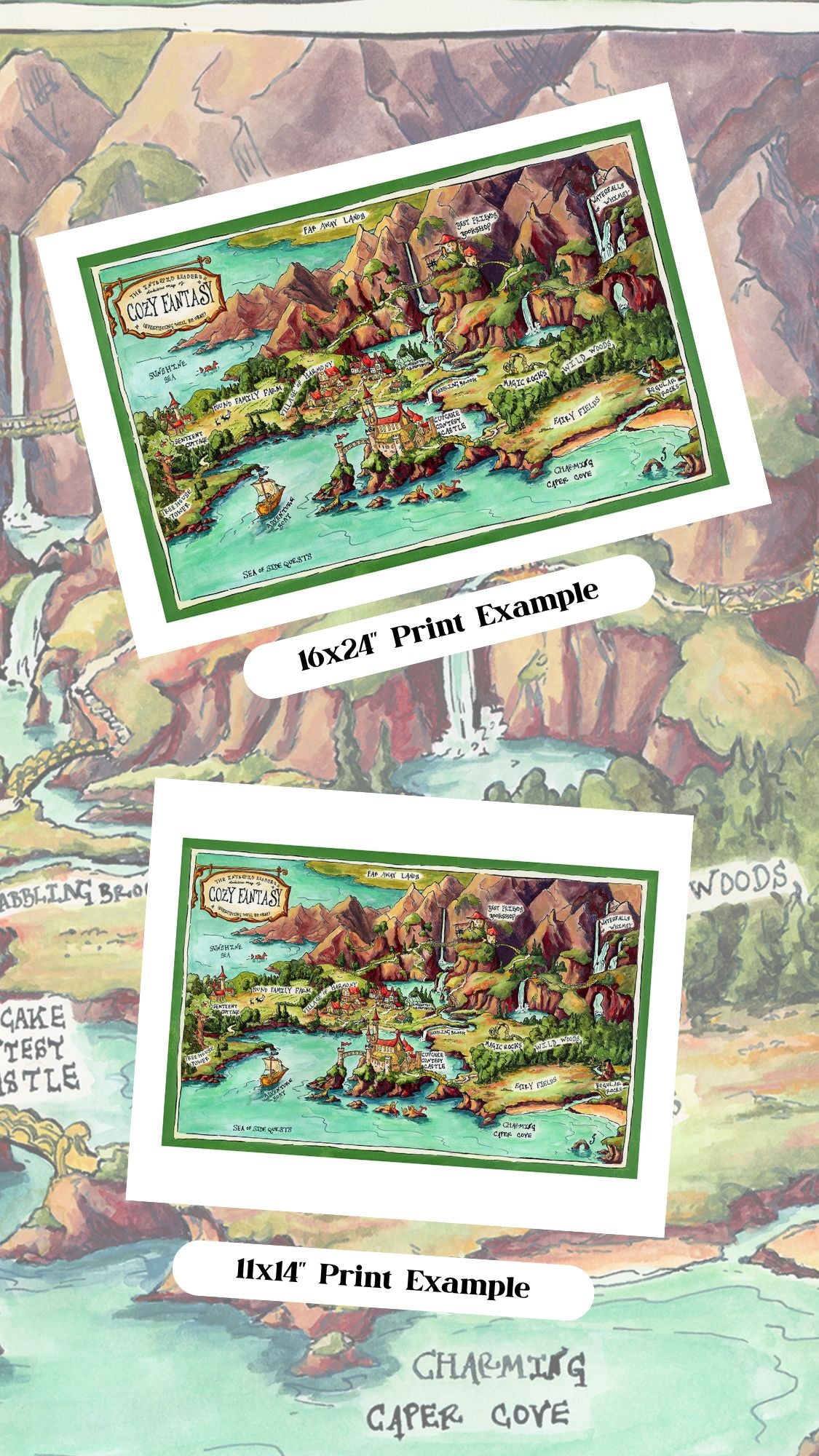 Dubious Map of Cozy Fantasy Print