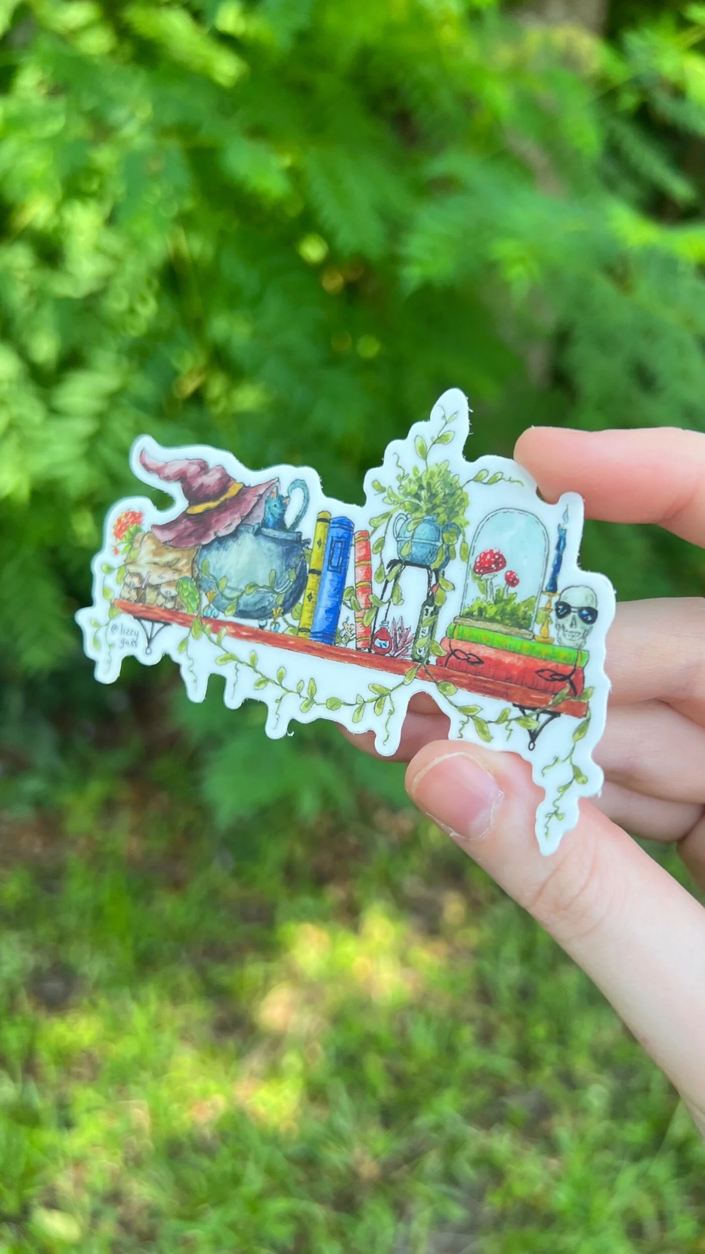 The Mini Witch's Shelf Sticker