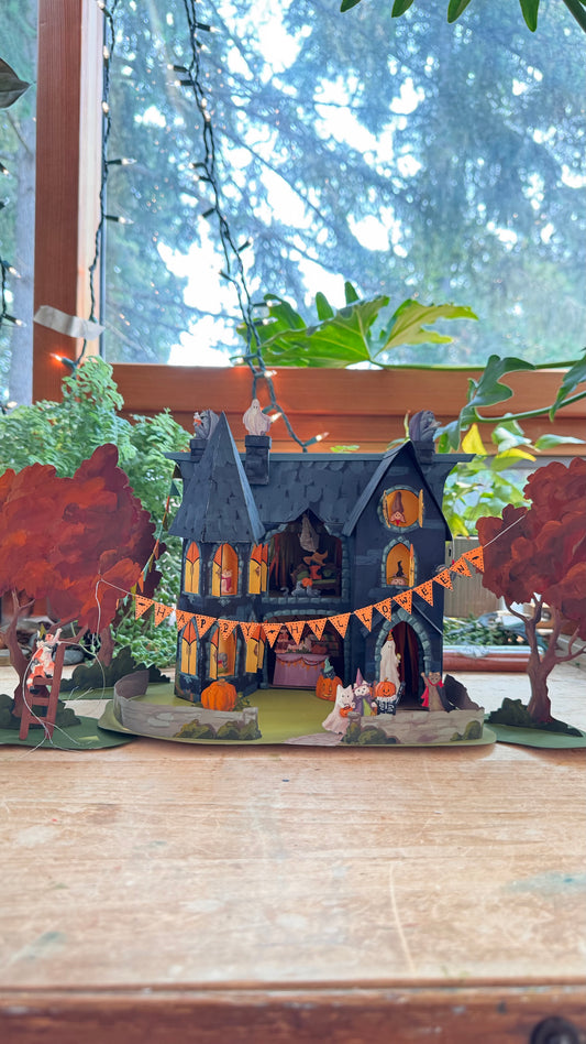 Halloween Mansion Countdown Calendar Kit