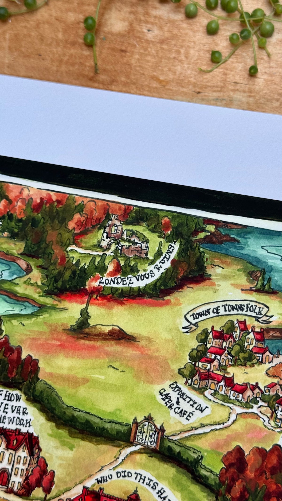 Dubious Map of College Romance Print