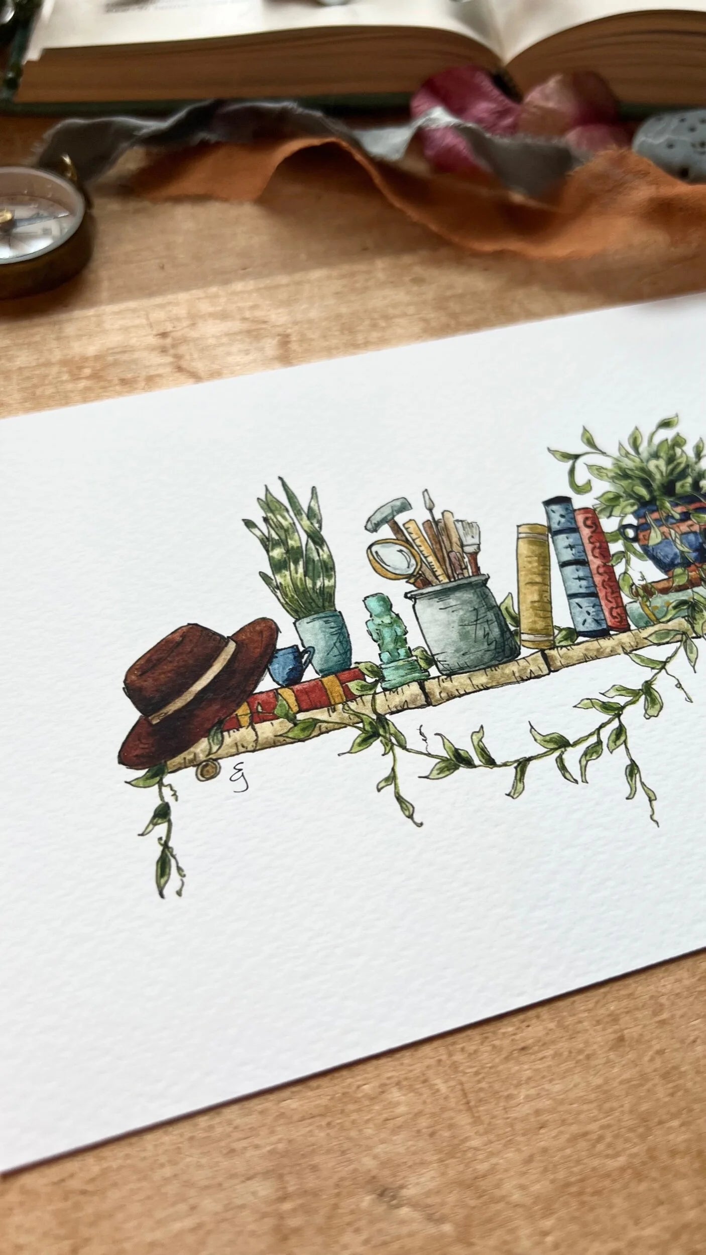 The Mini Archaeologist's Shelf Giclée Print