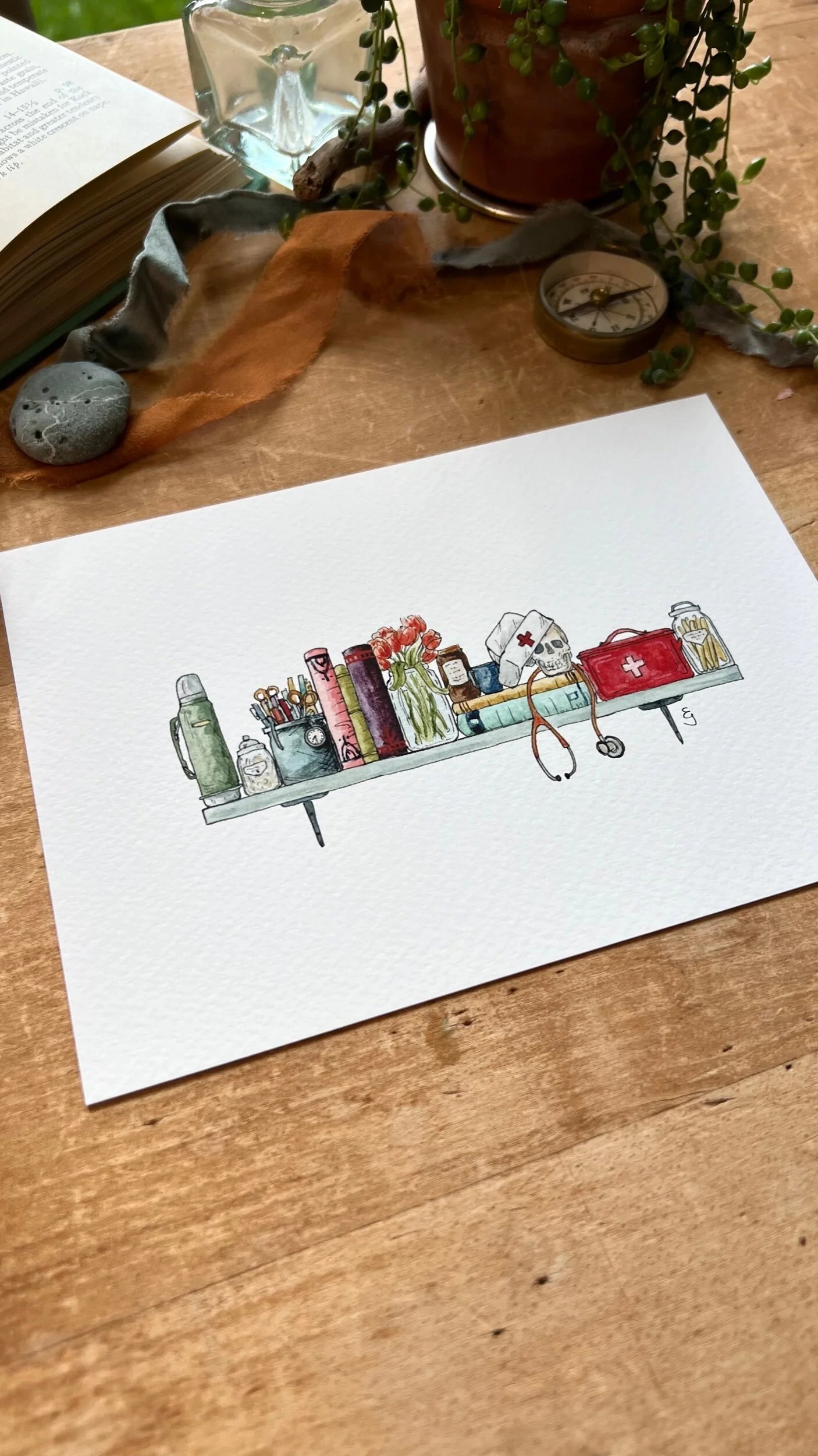 The Mini Nurse's Shelf Giclée Print