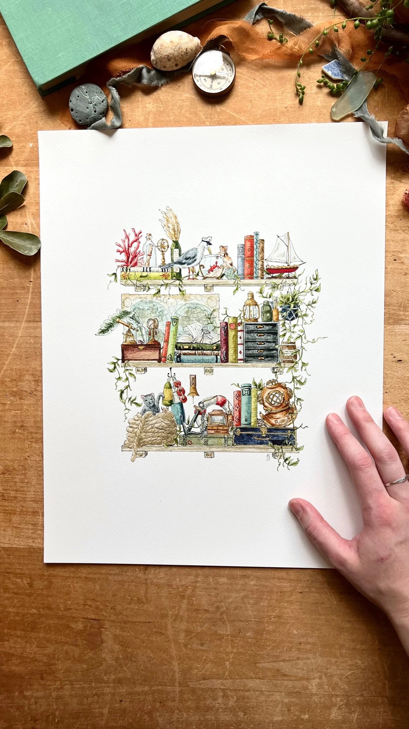 The Sailor's Shelves Giclée Print