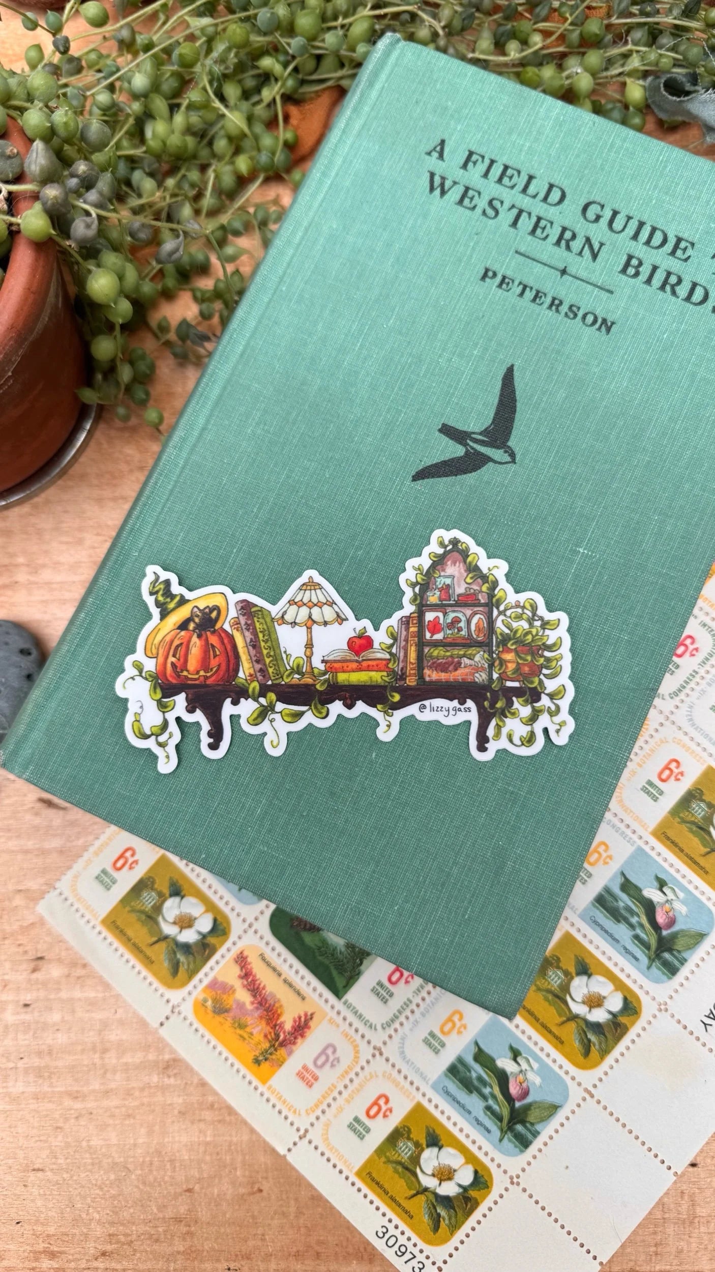 The Mini Autumn Witch's Shelf Sticker