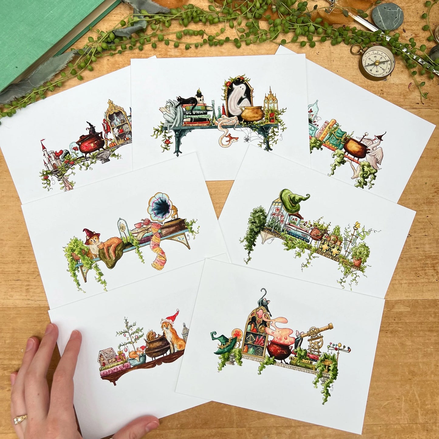 Mini Witches Shelves Giclée Print Bundle, Vol. 2