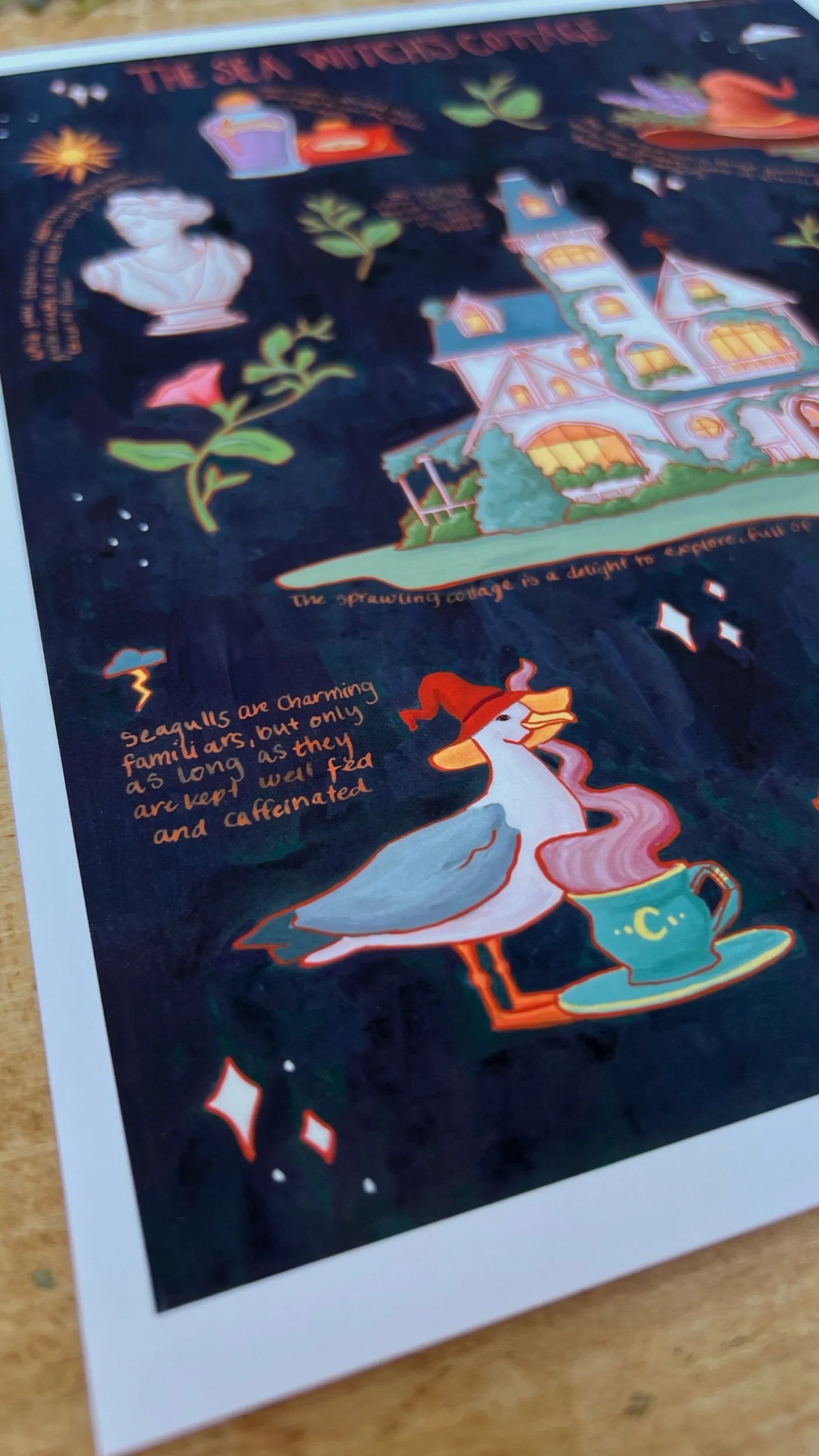 The Sea Witch's Cottage Field Report Giclée Print