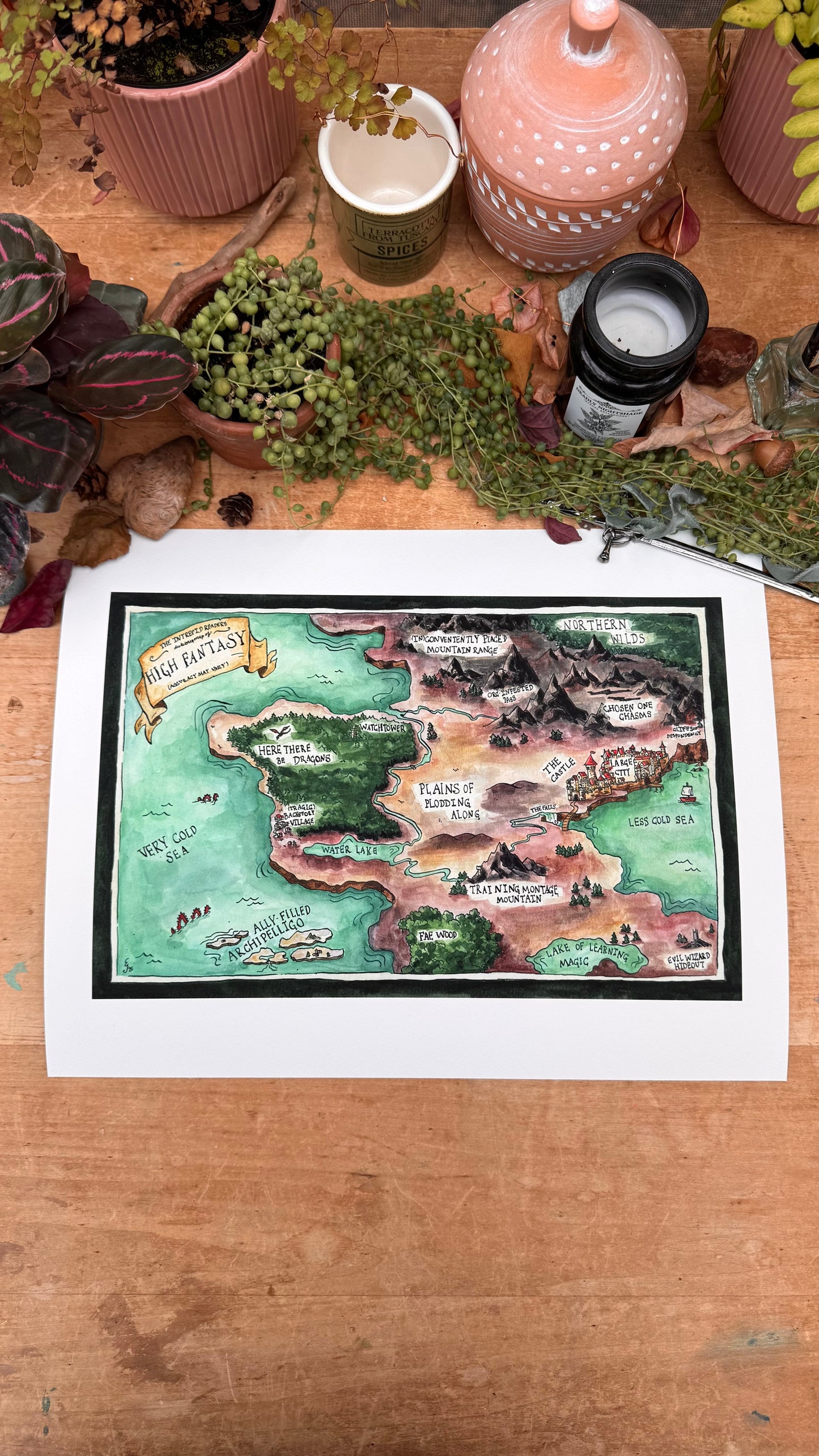 Dubious Map of High Fantasy Print