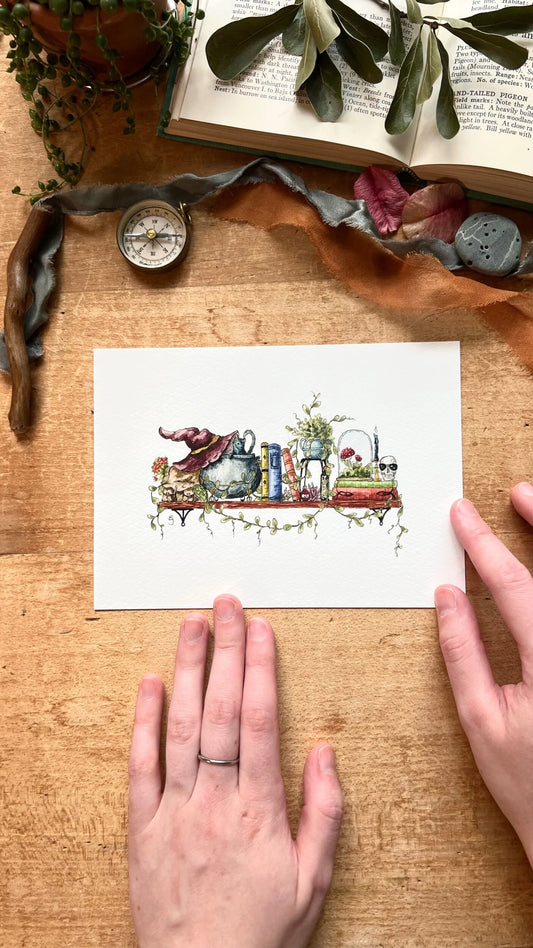 The Mini Witch's Shelf Giclée Print