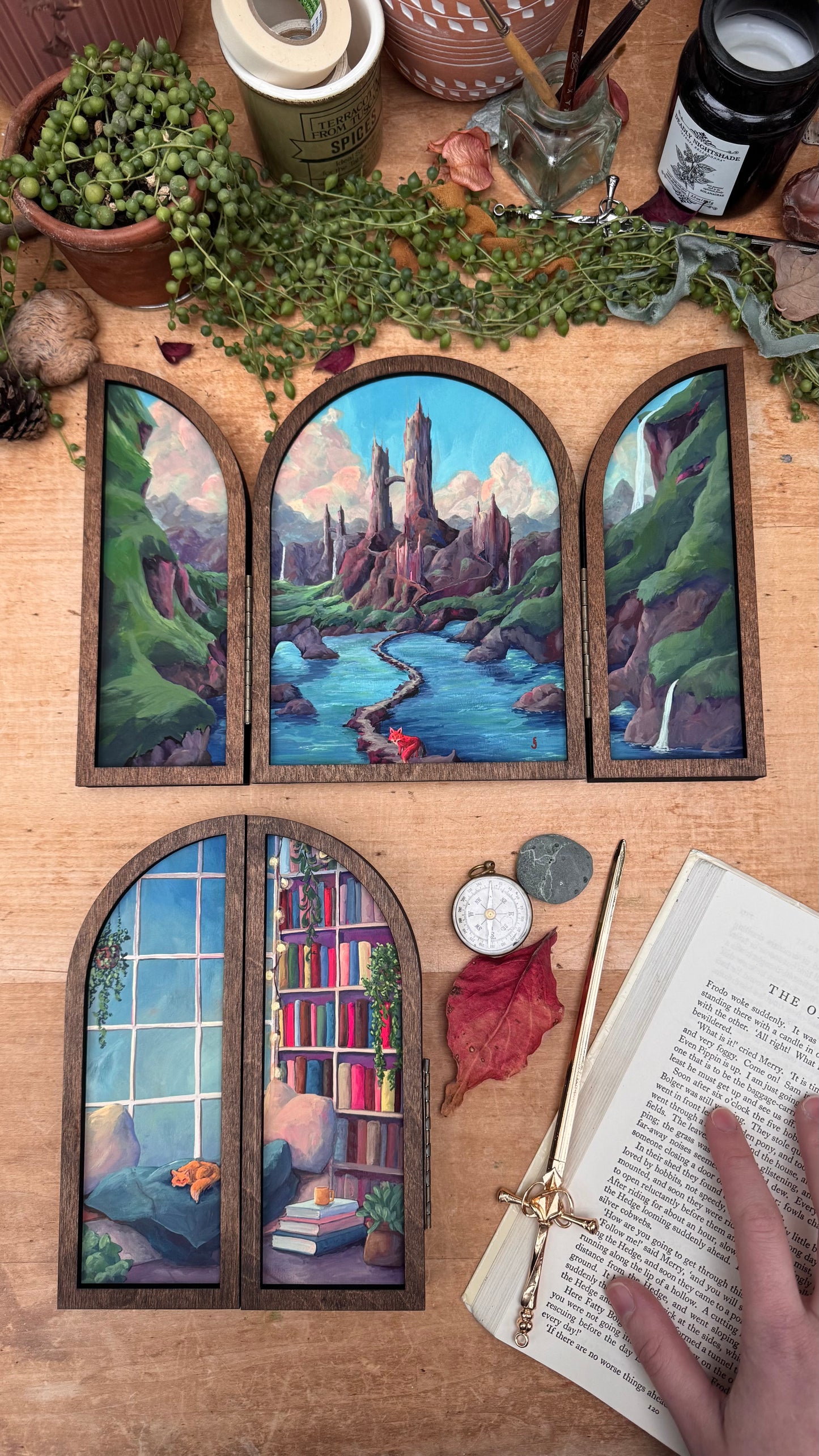 Magic of Books Folding Print