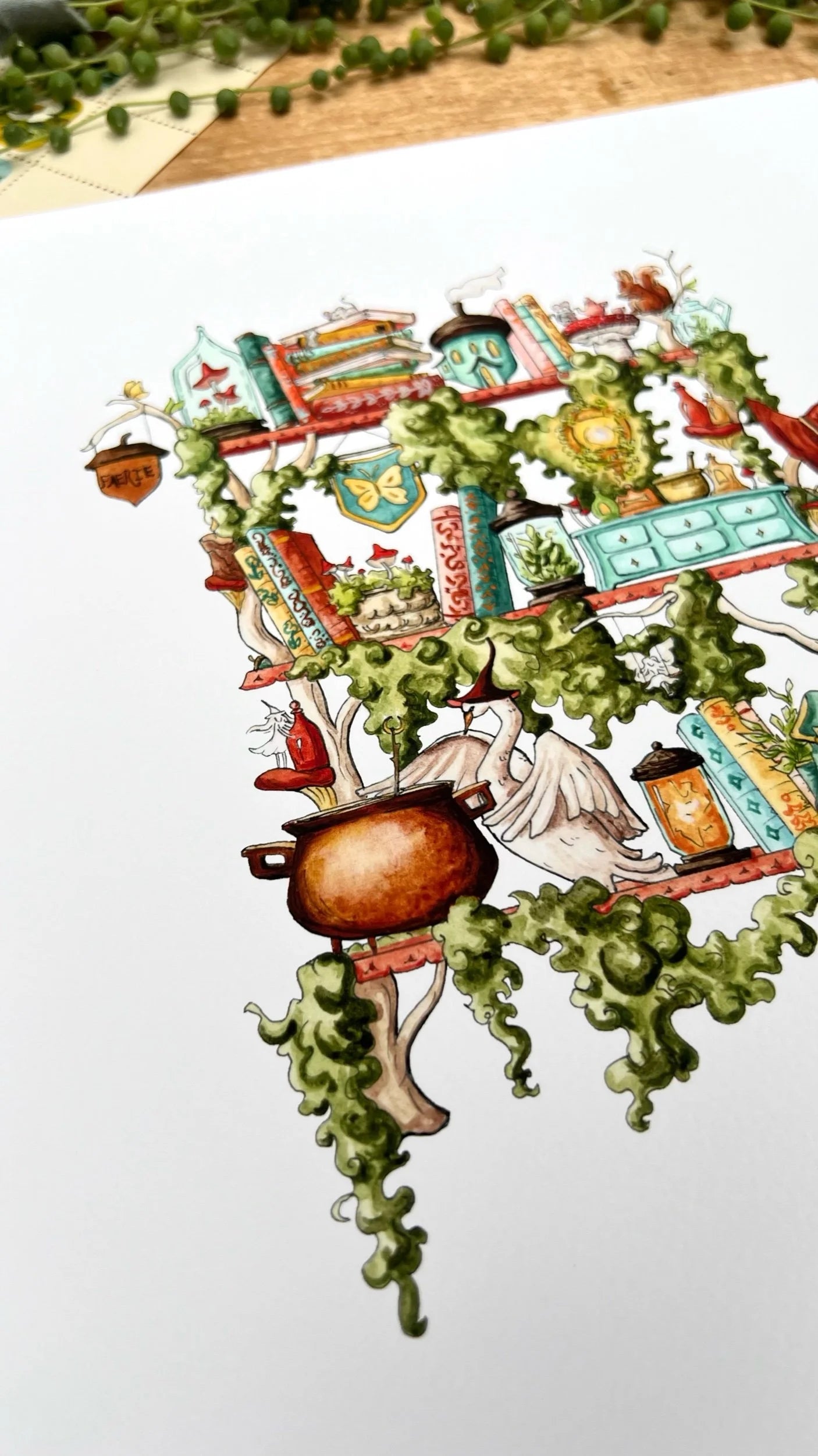 The Fairy Witch's Shelves Giclée Print