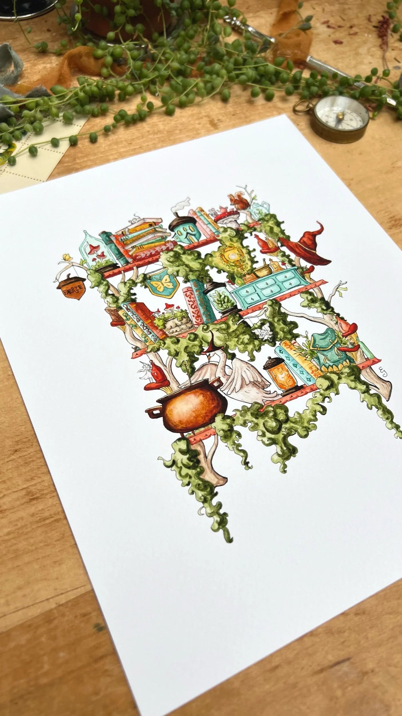 The Fairy Witch's Shelves Giclée Print
