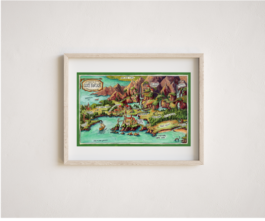 Dubious Map of Cozy Fantasy Print