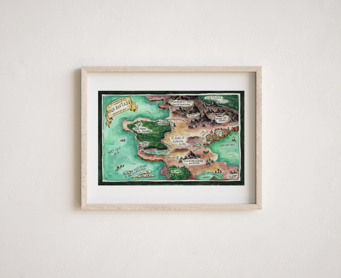 Dubious Map of High Fantasy Print
