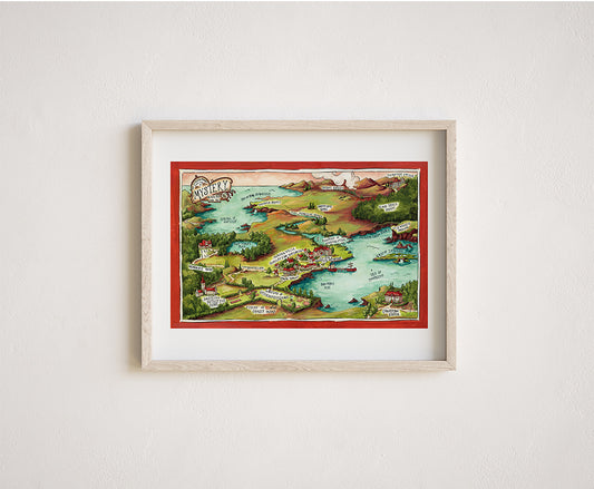 Dubious Map of Mystery Print