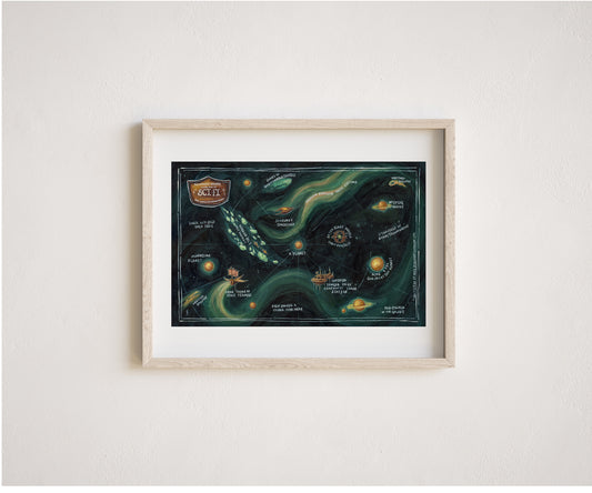 Dubious Map of Sci-Fi Print
