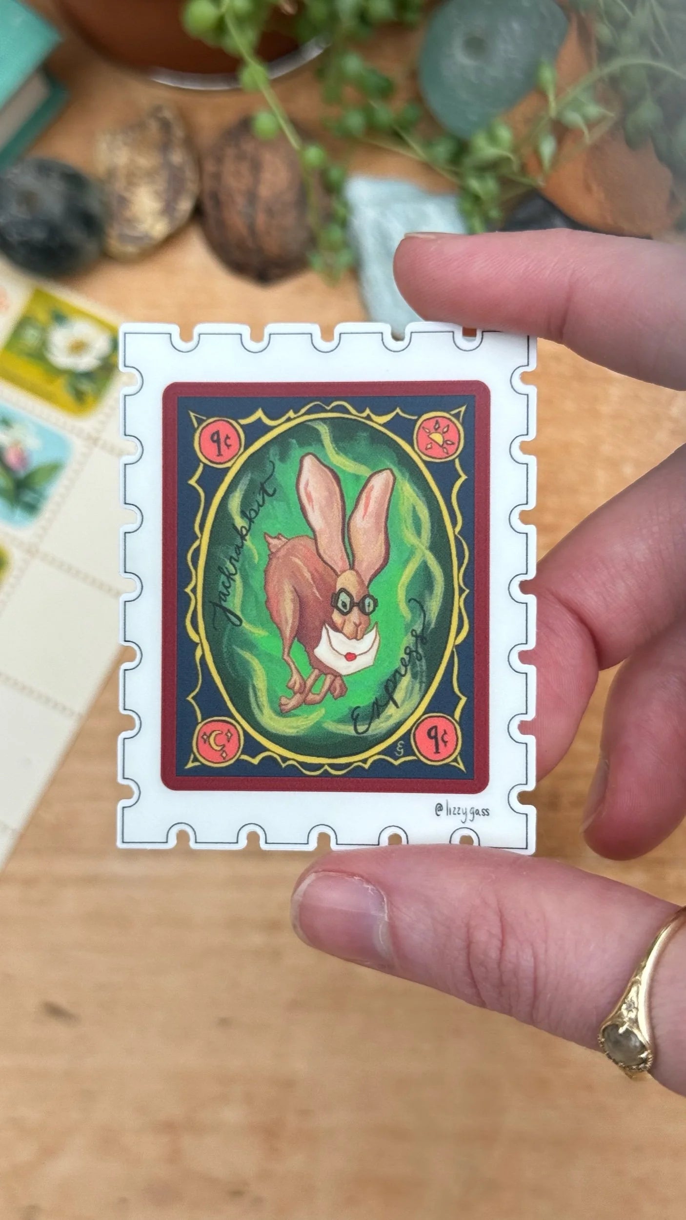 Jackrabbit Express Stamp Sticker