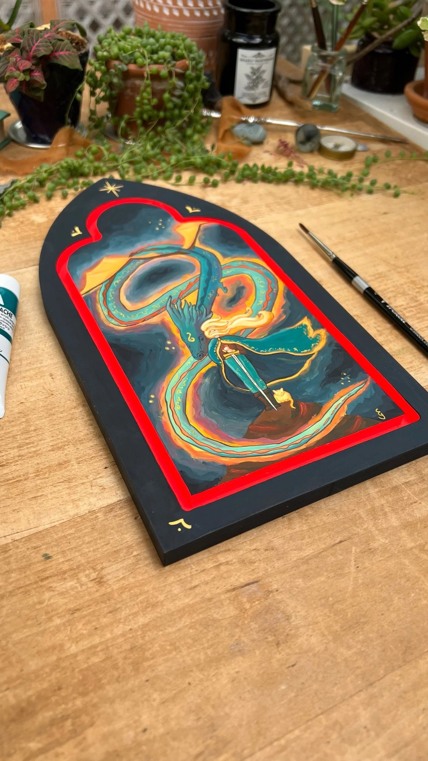 Original Fierce Friends Painting