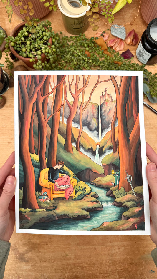 Original Reading Transports You: High Fantasy Illustration