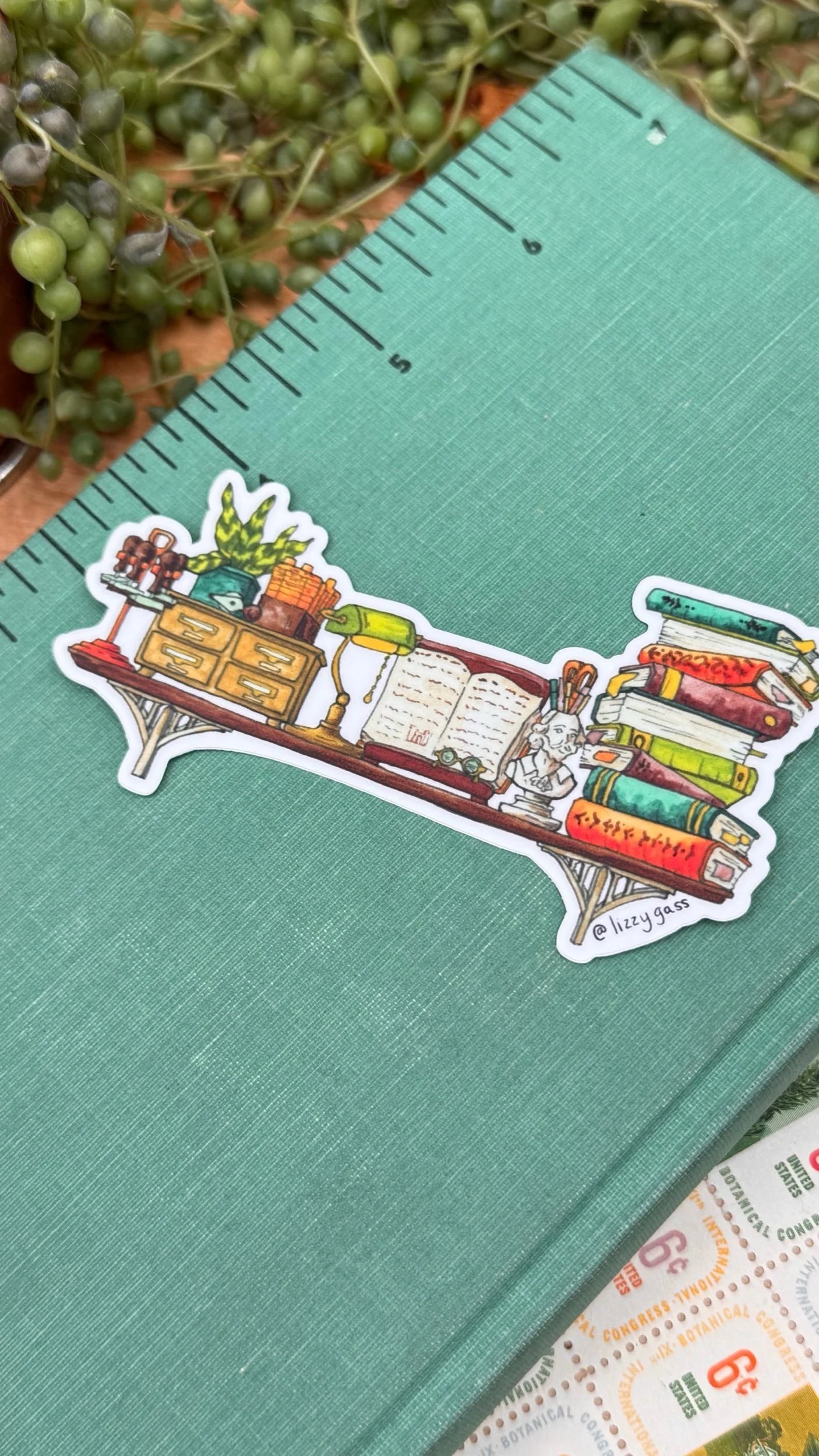 The Mini Librarian's Shelf Sticker