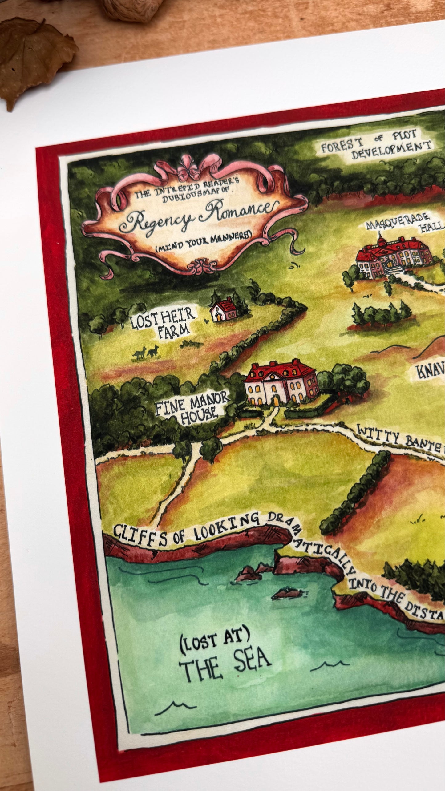 Dubious Map of Regency Romance Print