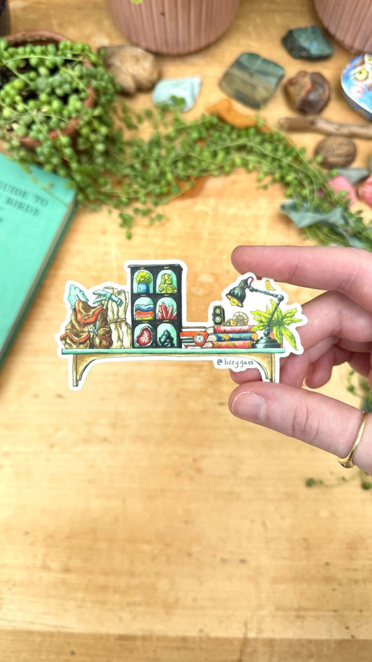 The Mini Geologist's Shelf Sticker