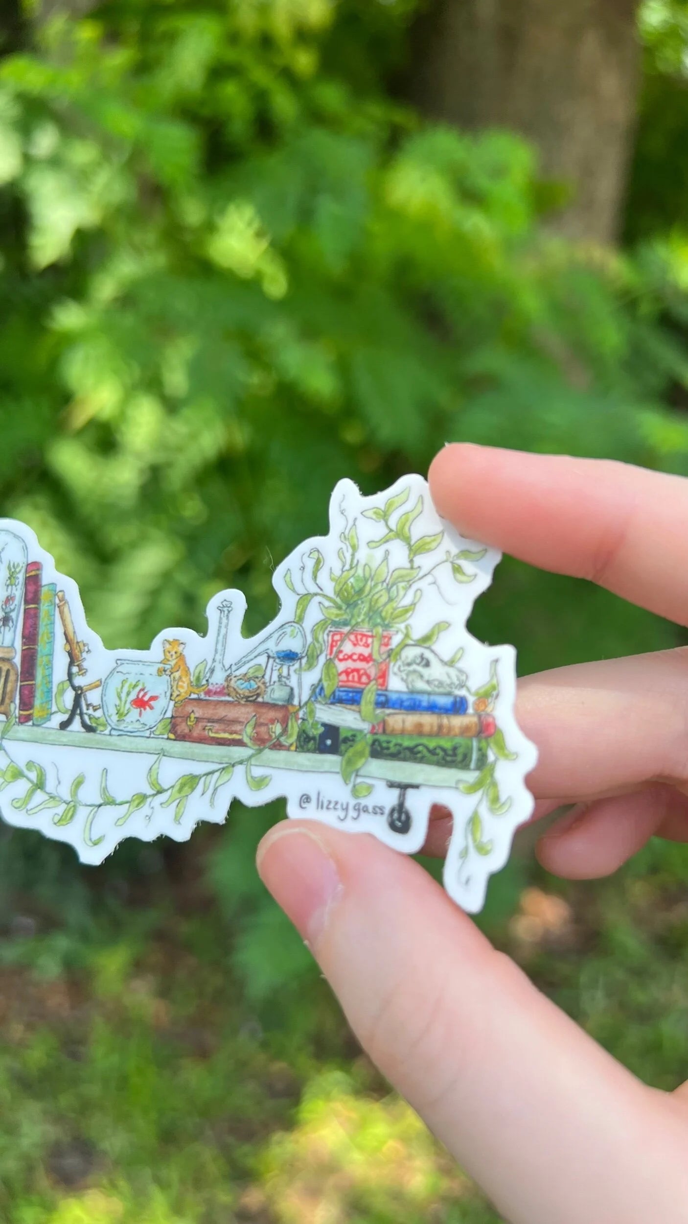The Mini Biologist's Shelf Sticker