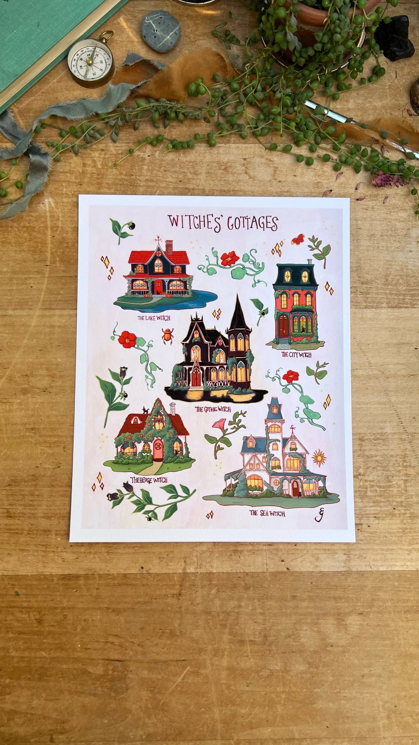 Witches' Cottages Field Report Giclée Print