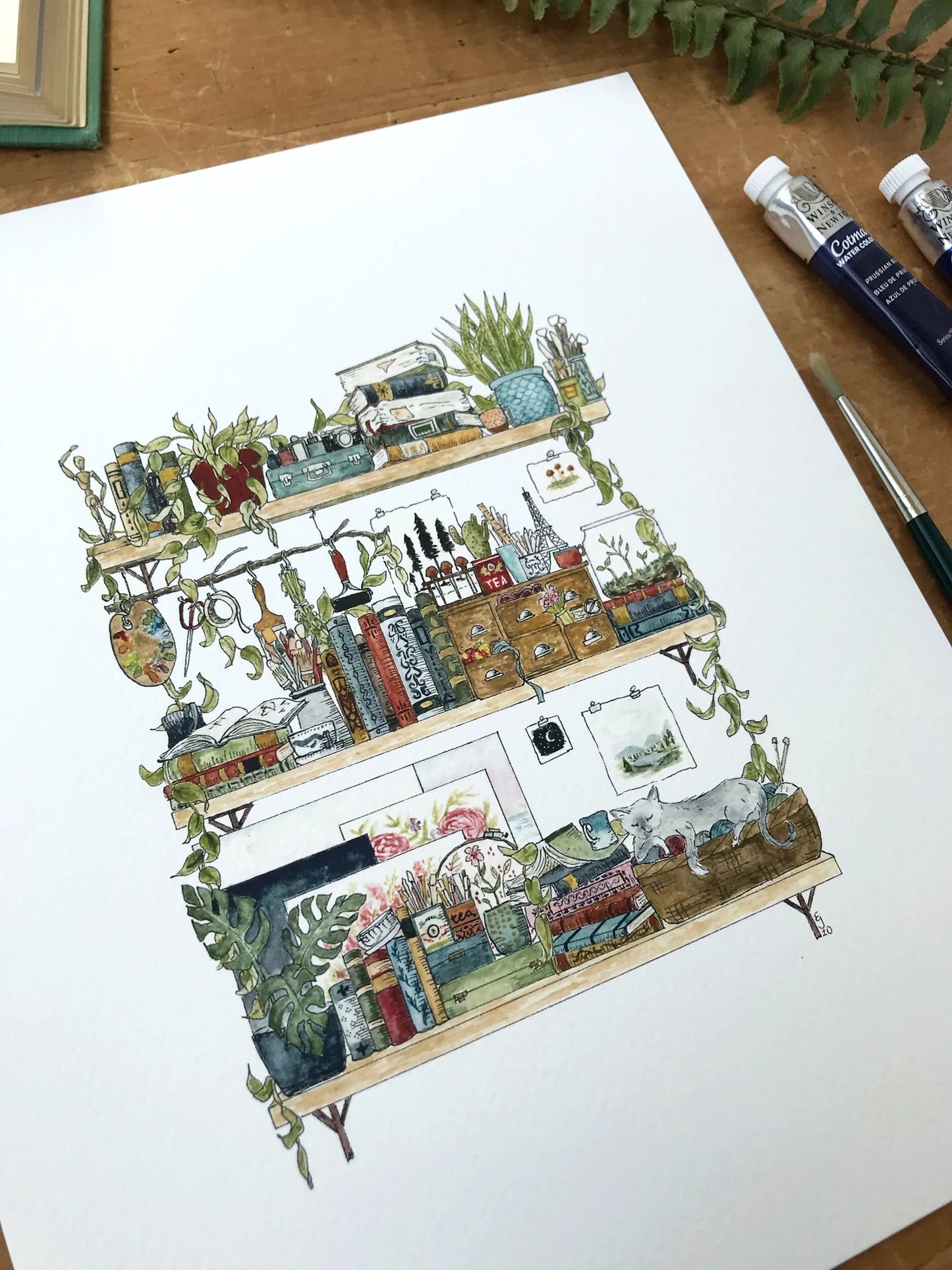 The Artist's Shelves Giclée Print