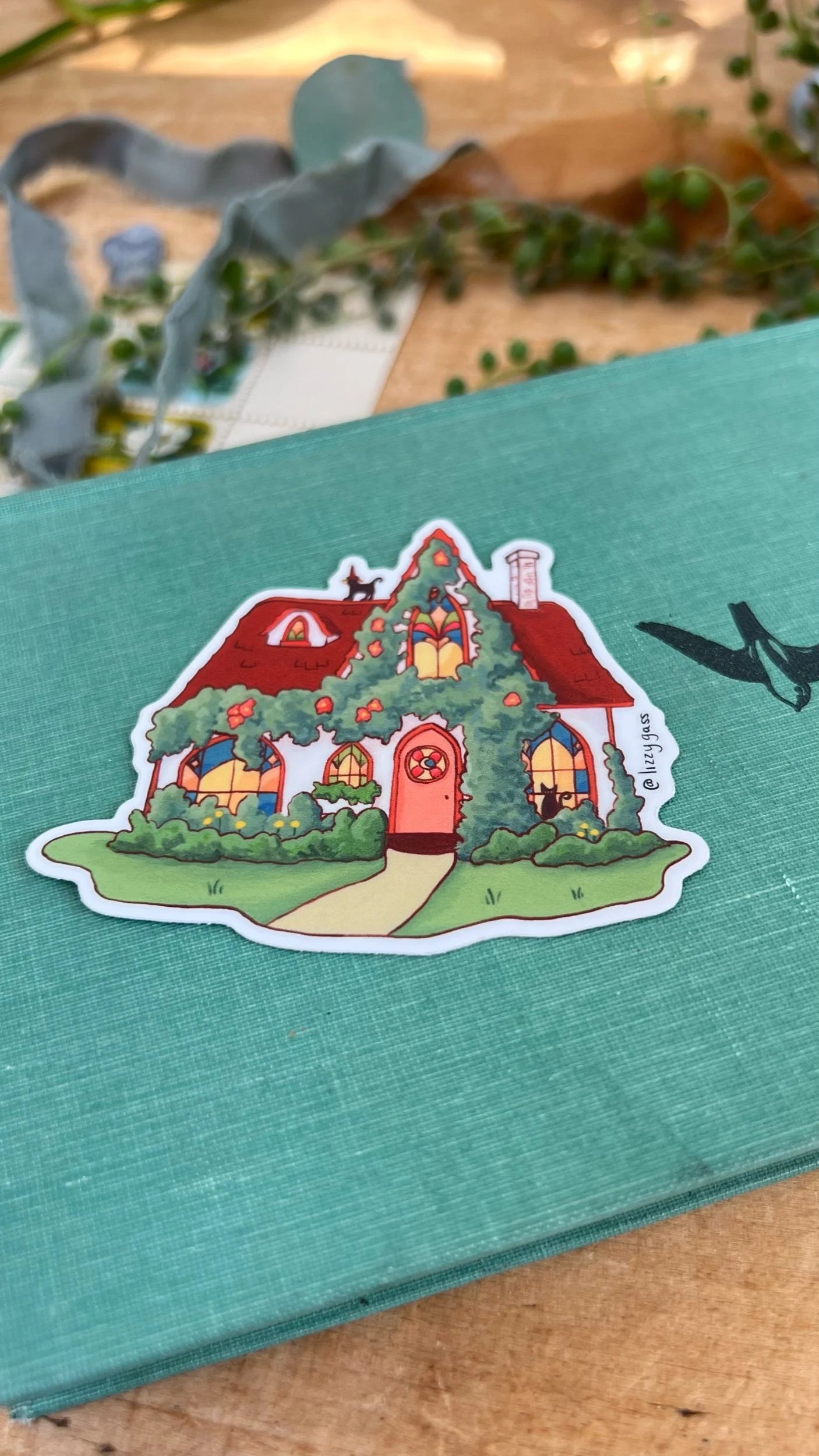 The Hedge Witch's Cottage Sticker