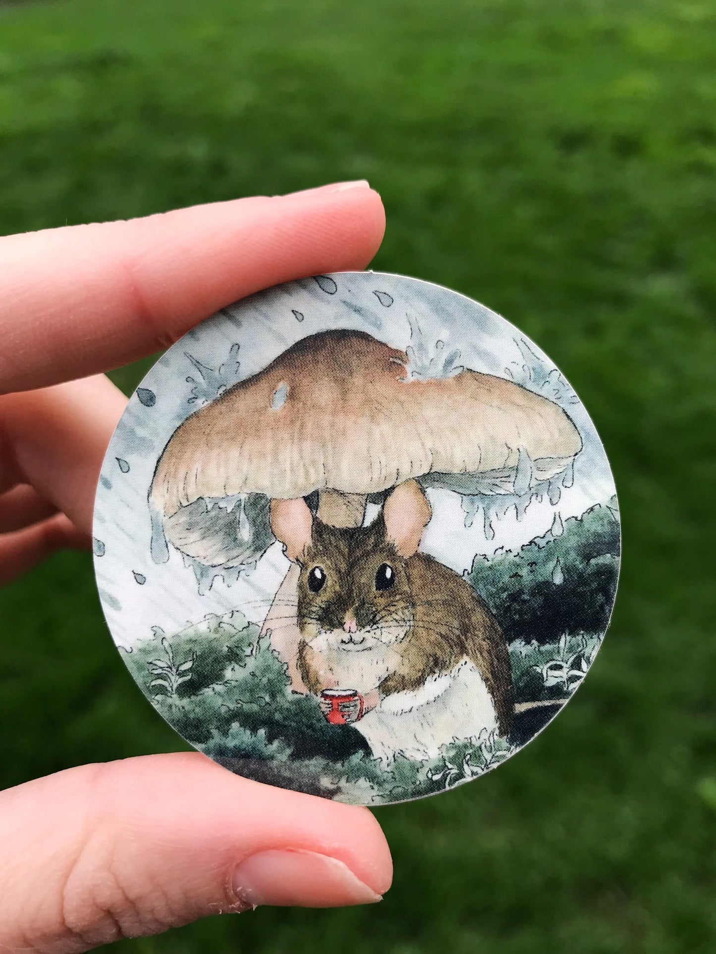 Mouse + Mushroom Sticker