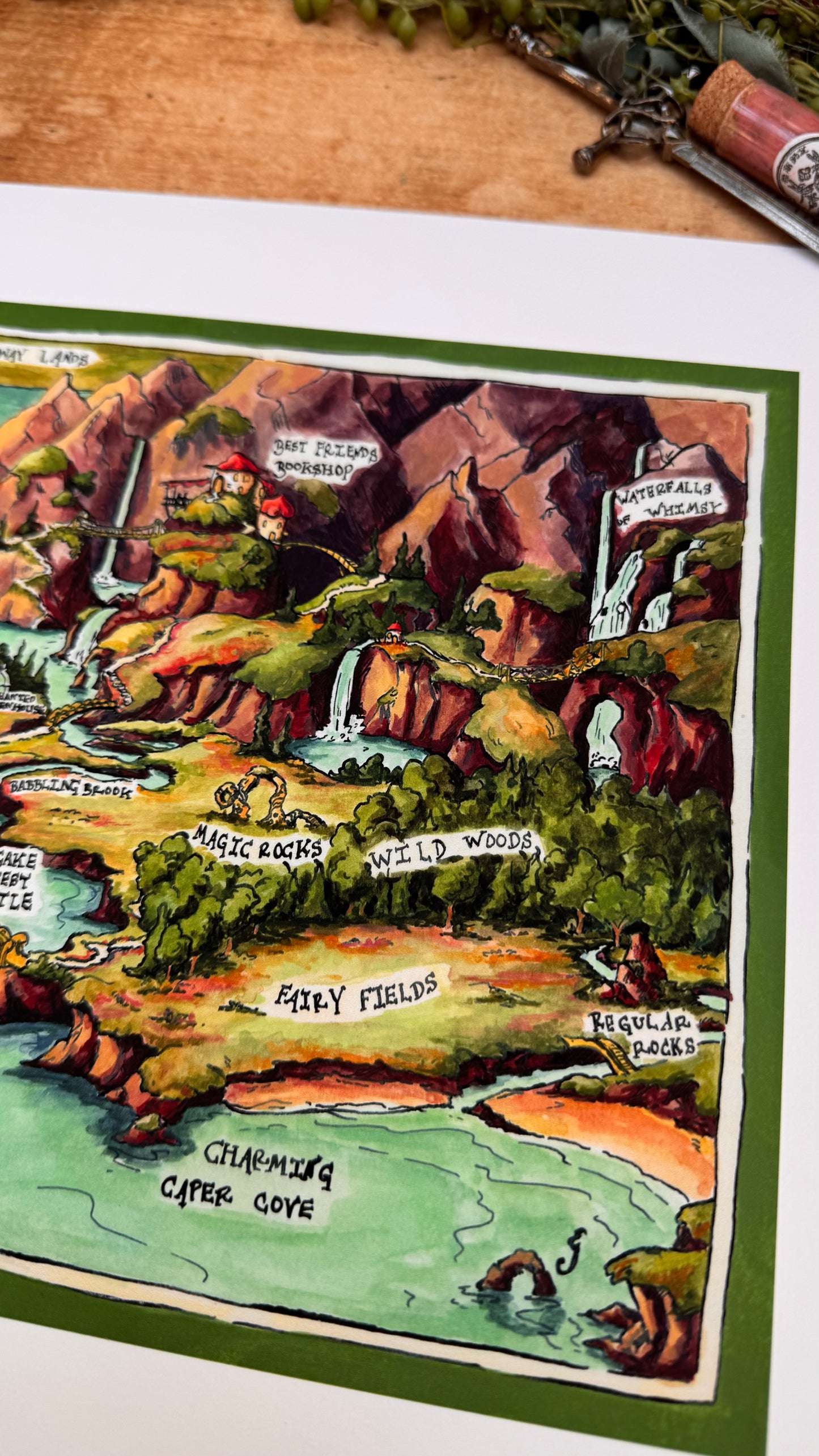 Dubious Map of Cozy Fantasy Print