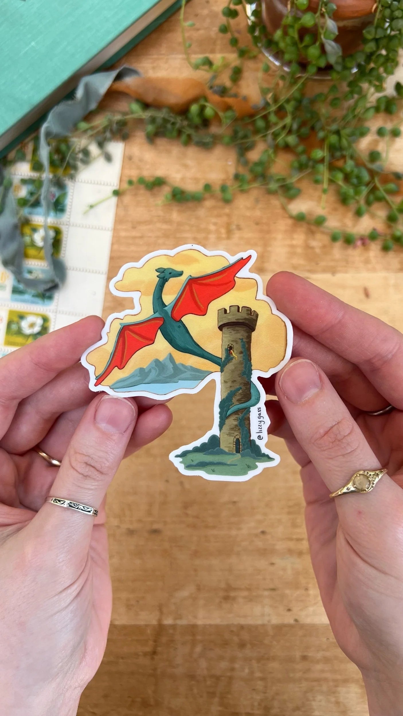 Dragon Tower Sticker