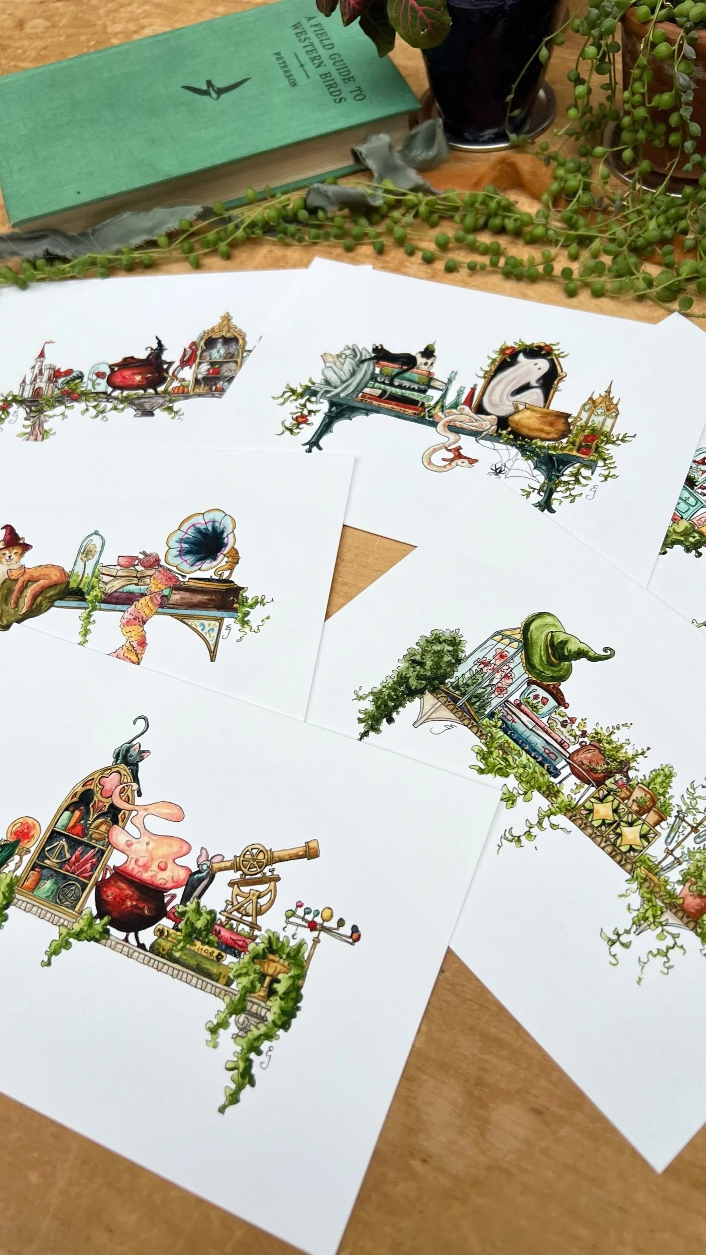 Mini Witches Shelves Giclée Print Bundle, Vol. 2