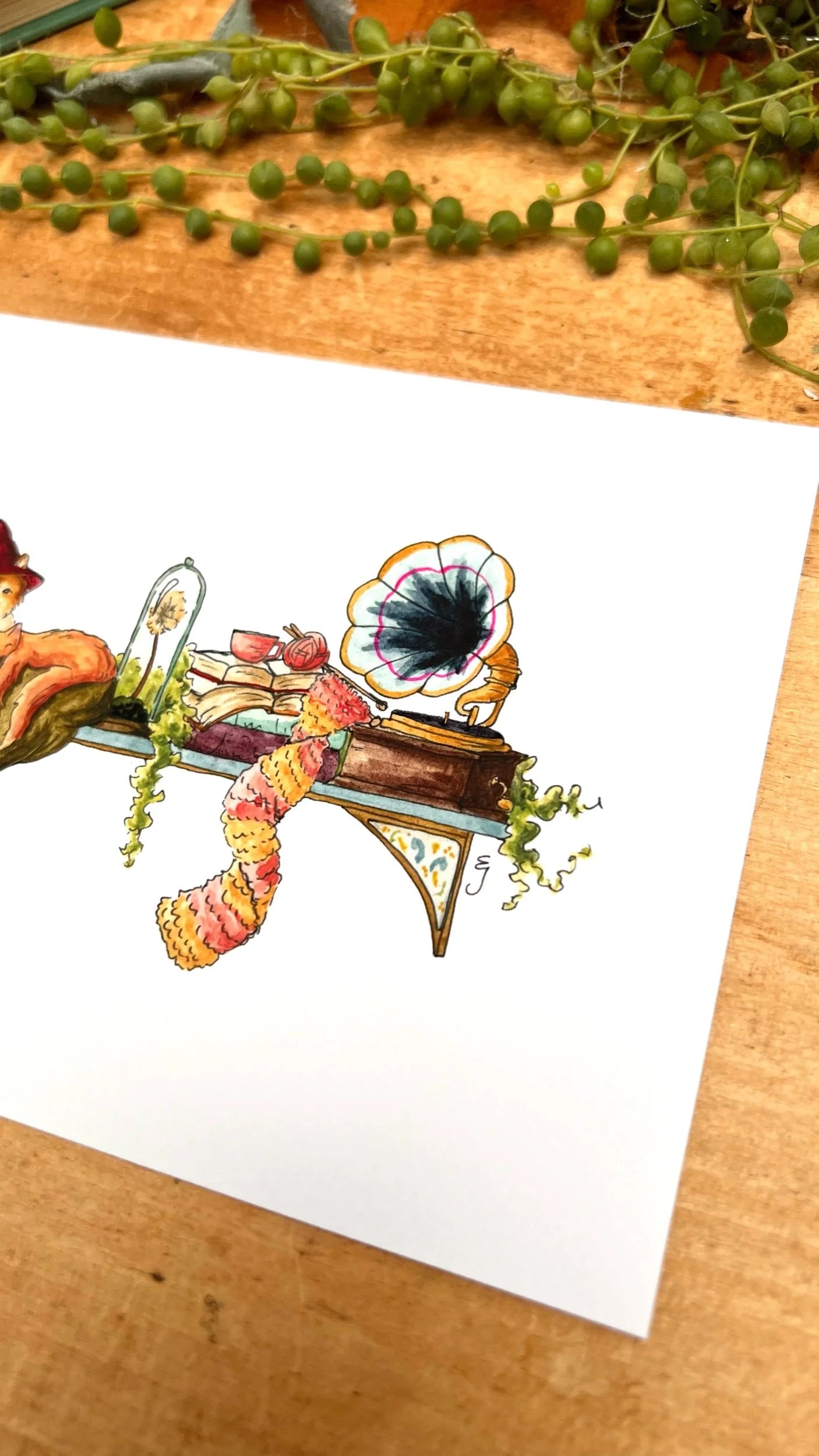 The Mini Hedge Witch's Shelf Giclée Print