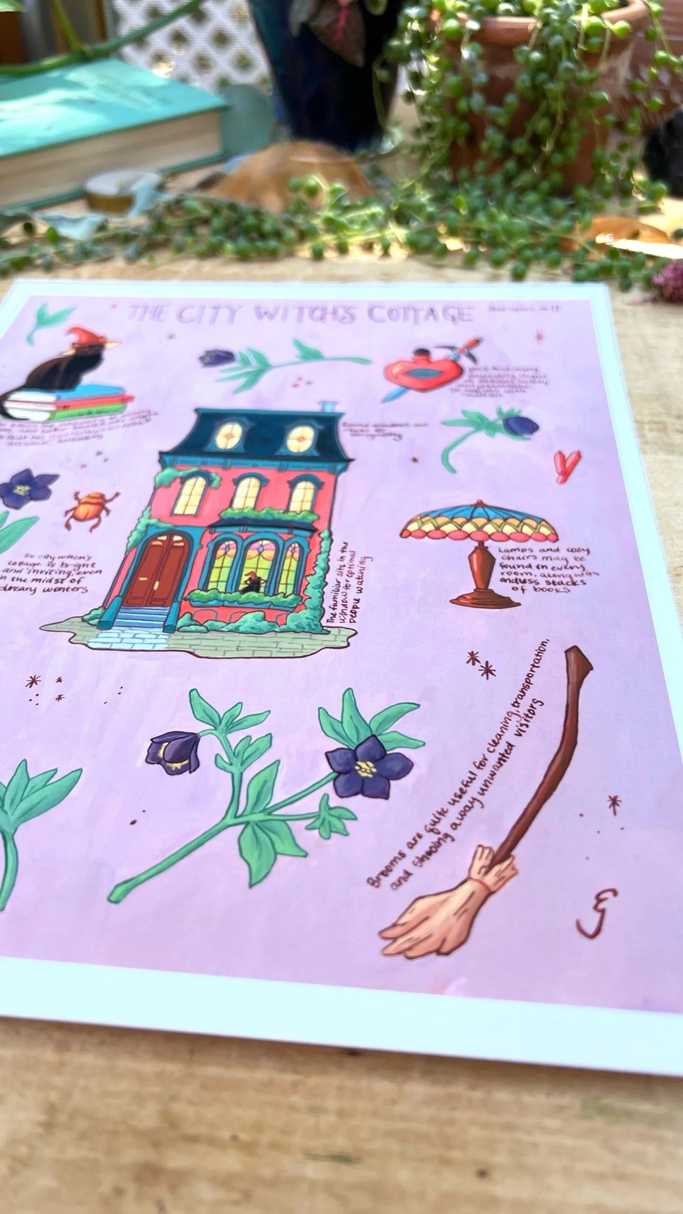 The City Witch's Cottage Field Report Giclée Print