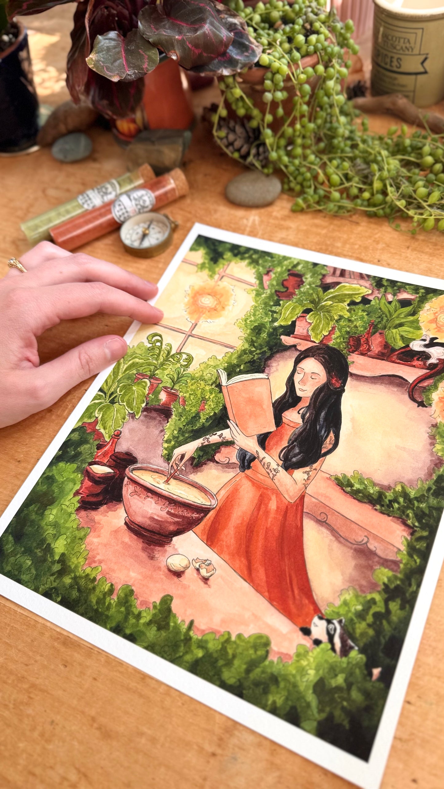 Reading Transports You: Cozy Fantasy Giclée Print