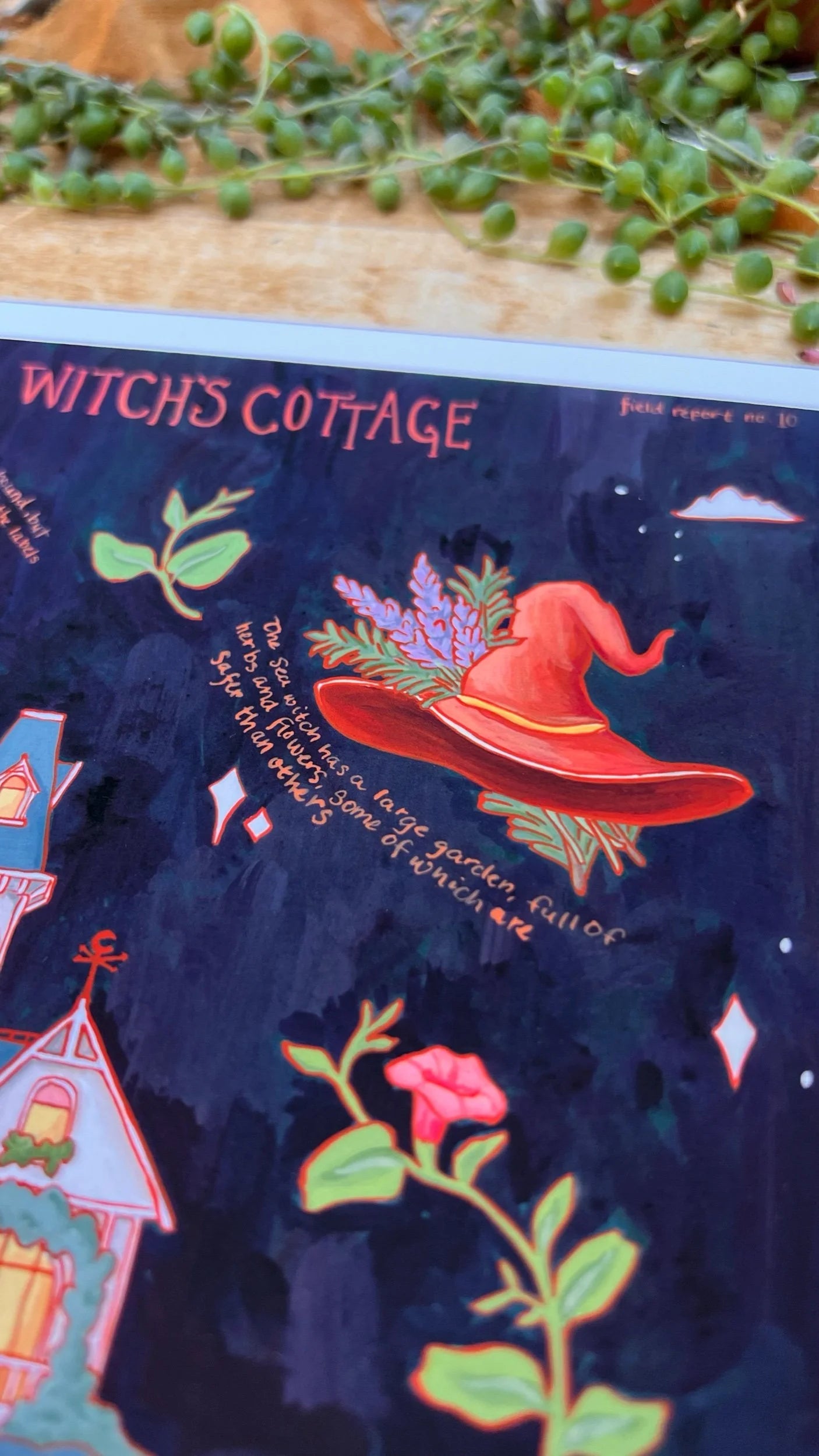 The Sea Witch's Cottage Field Report Giclée Print