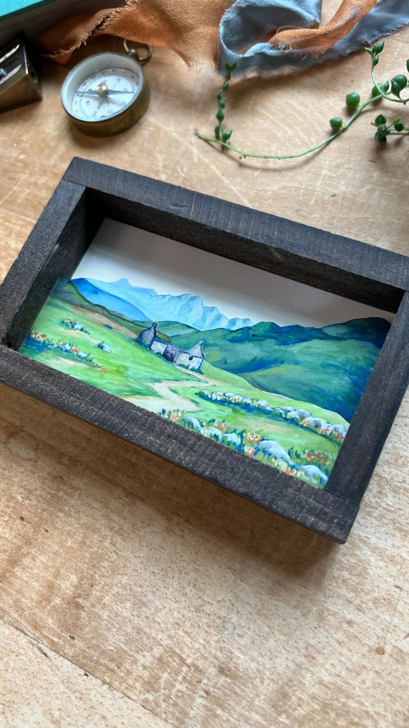 Highland Home Diorama Print