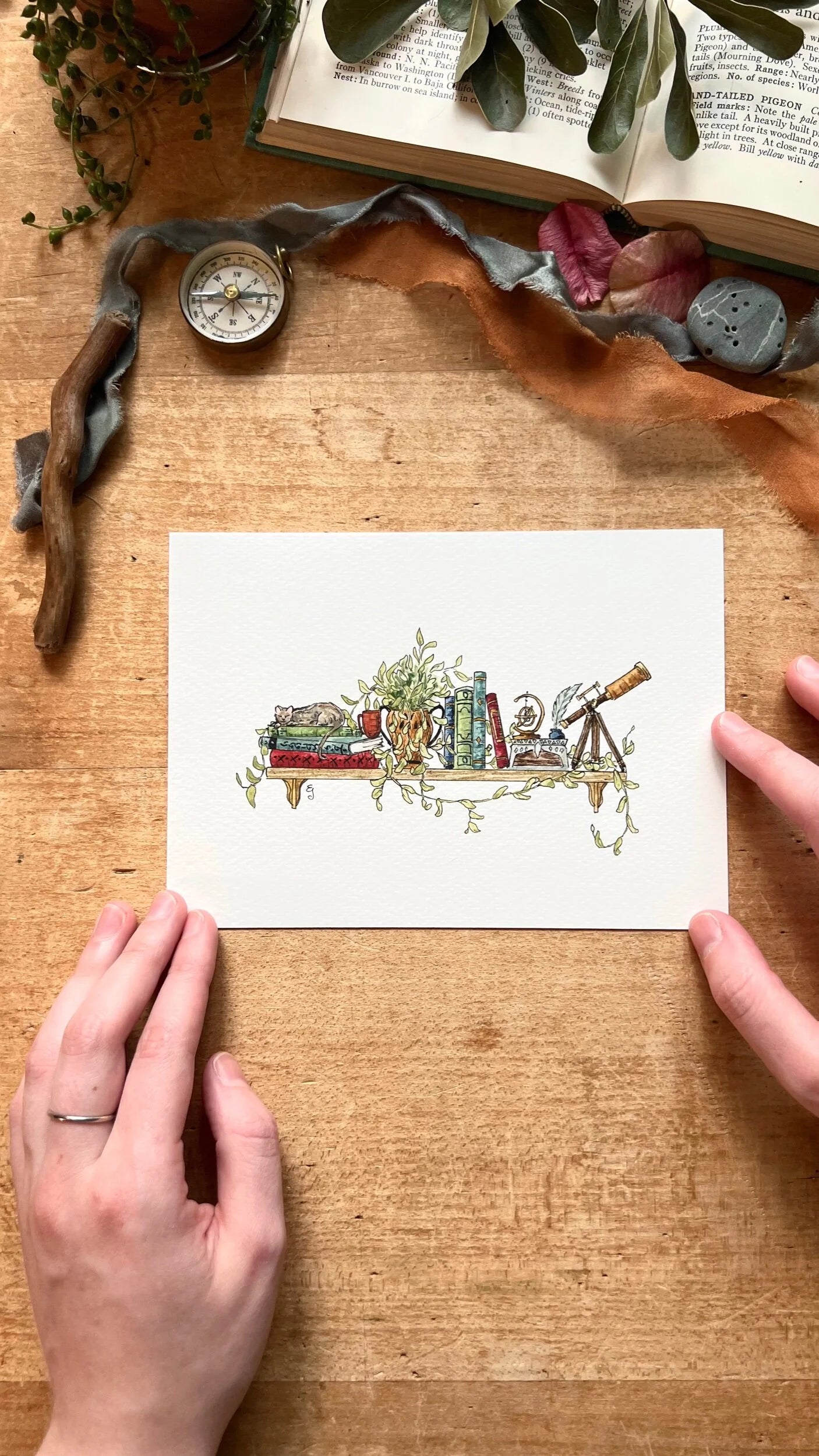 The Astronomer’s Shelf Giclée Print